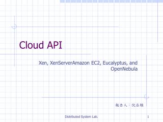 Cloud API