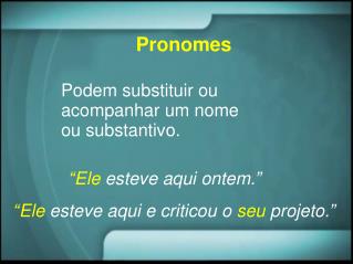 Pronomes