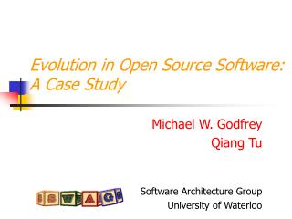 Evolution in Open Source Software: A Case Study