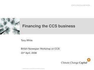 Financing the CCS business
