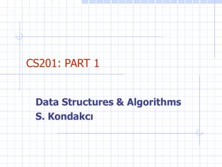 CS201: PART 1
