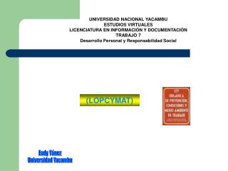 Eudy Yánez Universidad Yacambu