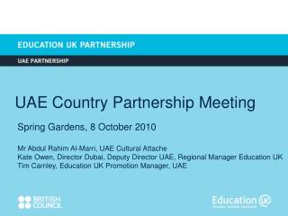 UAE Country Partnership Meeting