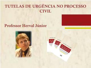 TUTELAS DE URGÊNCIA NO PROCESSO CIVIL Professor Herval Júnior