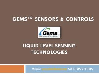 GemsSensors | Level Sensing