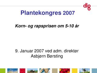 Plantekongres 2007