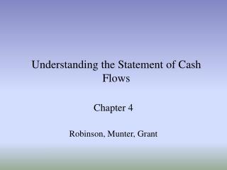 Understanding the Statement of Cash Flows