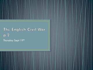 The English Civil War p.2