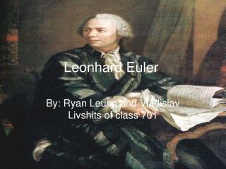 leonhard euler fun facts