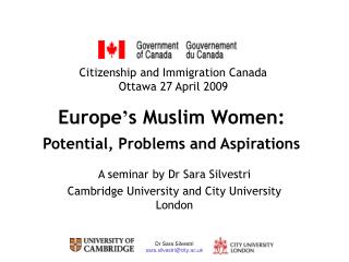 Europe ’ s Muslim Women: Potential, Problems and Aspirations