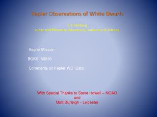 Kepler Observations of White Dwarfs