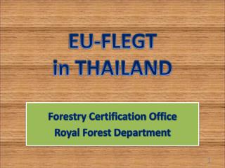 EU-FLEGT in THAILAND