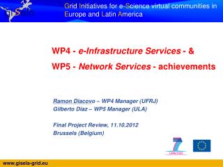 WP4 - e-Infrastructure Services - &amp; WP5 - Network Services - achievements