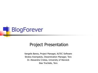 BlogForever