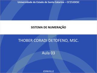 SISTEMA DE NUMERAÇÃO