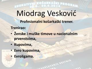 Miodrag Vesković