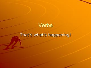 Verbs