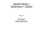 Apeshit Mods kitsch-bent LEDx3
