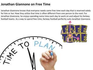 Jonathan Giannone on Free Time.ppt