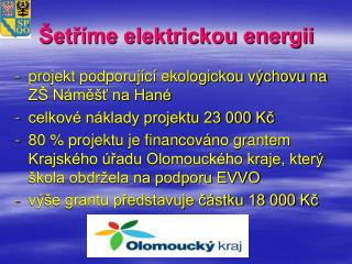 Šetříme elektrickou energii