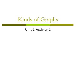 Kinds of Graphs