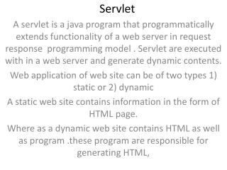 Servlet