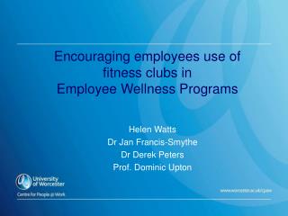 Encouraging employees use of fitness clubs in Employee Wellness Programs