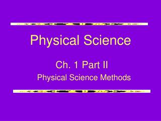 Physical Science