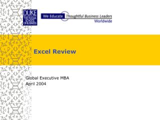 Excel Review