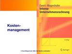 Kosten-management