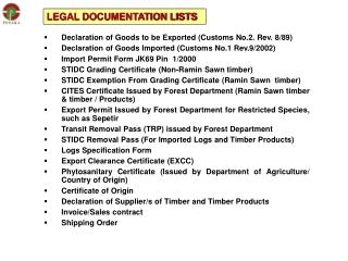 Declaration of Goods to be Exported (Customs No.2. Rev. 8/89)