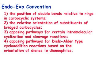 Endo-Exo Convention