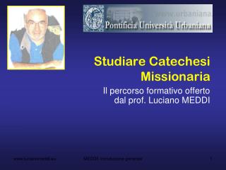 Studiare Catechesi Missionaria