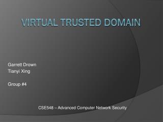 Virtual Trusted Domain