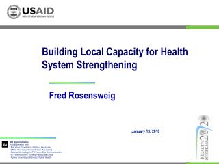 Building Local Capacity for Health System Strengthening