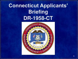 Connecticut Applicants’ Briefing DR-1958-CT