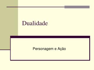 Dualidade