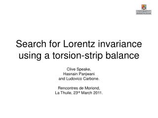 Search for Lorentz invariance using a torsion-strip balance