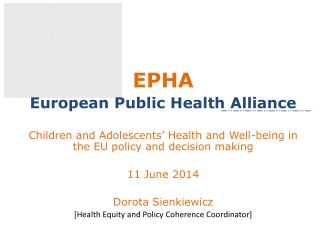 EPHA European Public Health Alliance