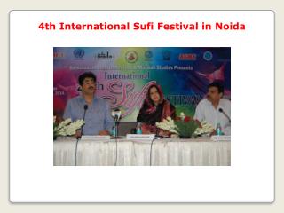 4th International Sufi Festival in Noida