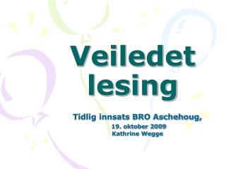 Veiledet lesing