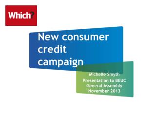 New consumer credit campaign