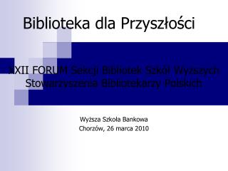 Biblioteka dla Przyszłości