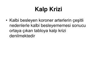 Kalp Krizi