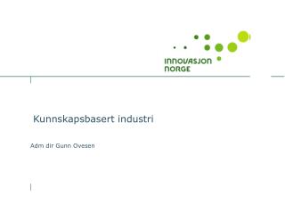 Kunnskapsbasert industri