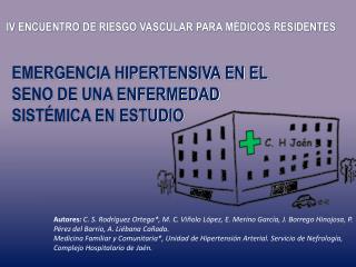 IV ENCUENTRO DE RIESGO VASCULAR PARA MÉDICOS RESIDENTES