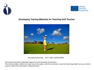 Developing Training Materials for Teaching Golf Tourism