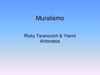 Muralismo