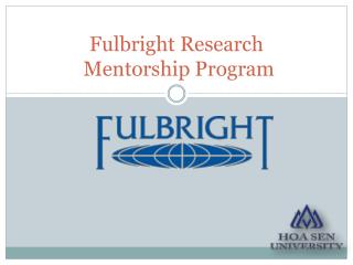 Fulbright Research Mentorship Program