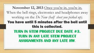 Procedures / Review